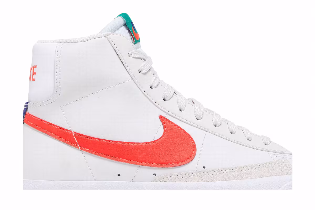 Nike Blazer Mid Platinum Tint Bright Crimson, view 3