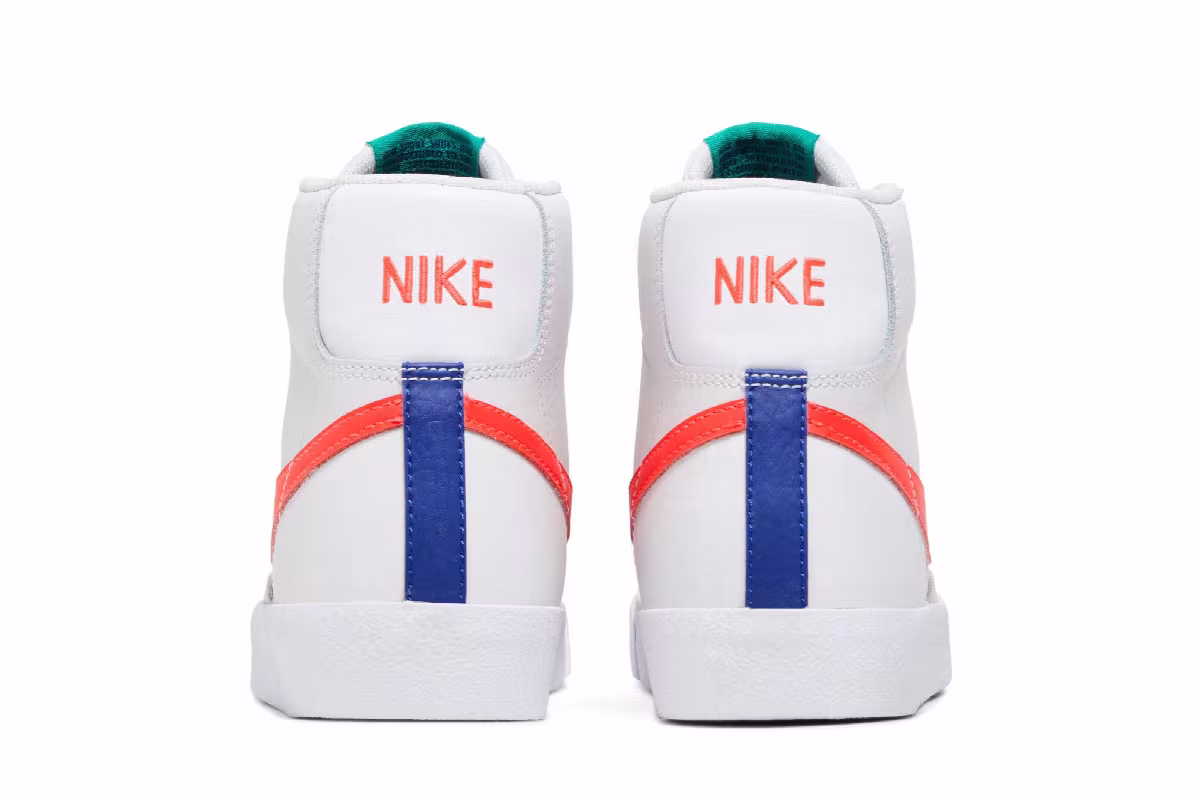 Nike Blazer Mid Platinum Tint Bright Crimson, view 7