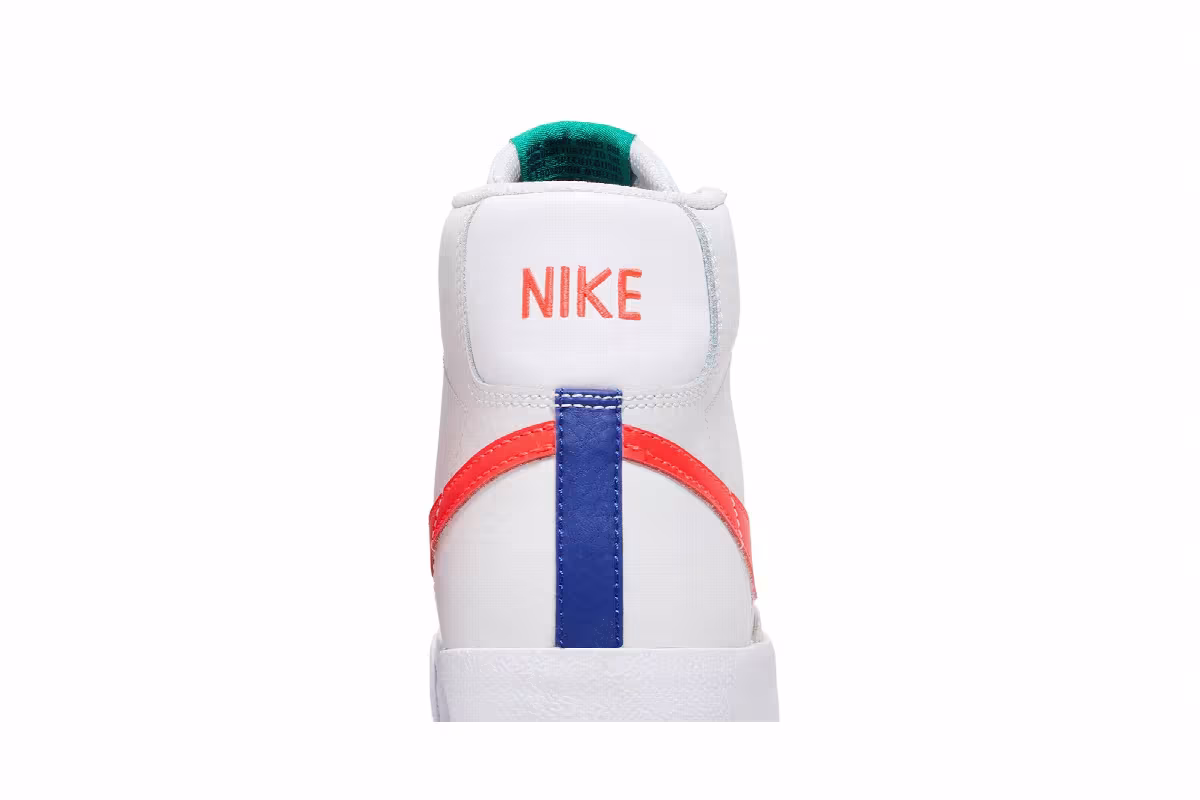 Nike Blazer Mid Platinum Tint Bright Crimson, view 8