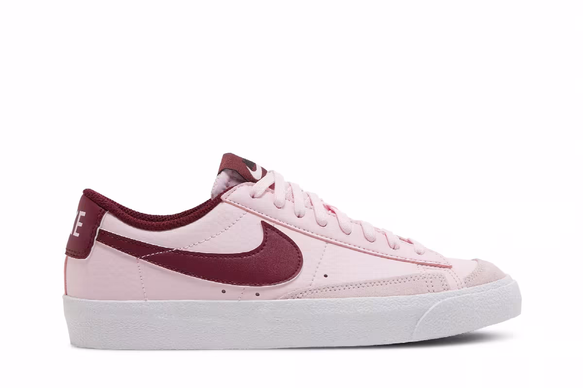 Nike Blazer Low Pink Foam Dark Beetroot, view 2