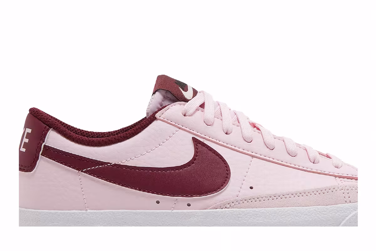 Nike Blazer Low Pink Foam Dark Beetroot, view 3