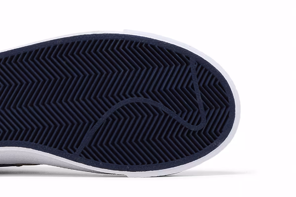 Nike Blazer Mid Double Swoosh - White Gold Blue Void, view 6
