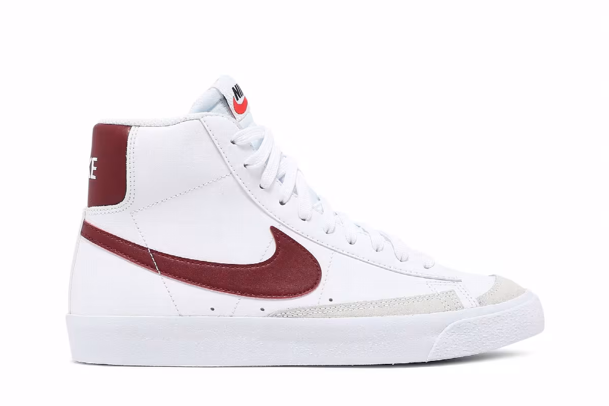 Nike Blazer Mid White Team Red, view 2
