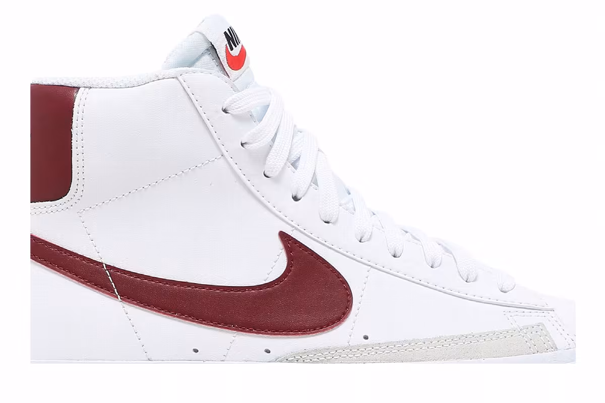 Nike Blazer Mid White Team Red, view 3