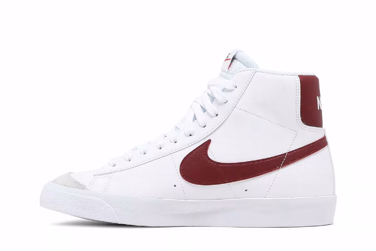 Nike Blazer Mid White Team Red, view 4