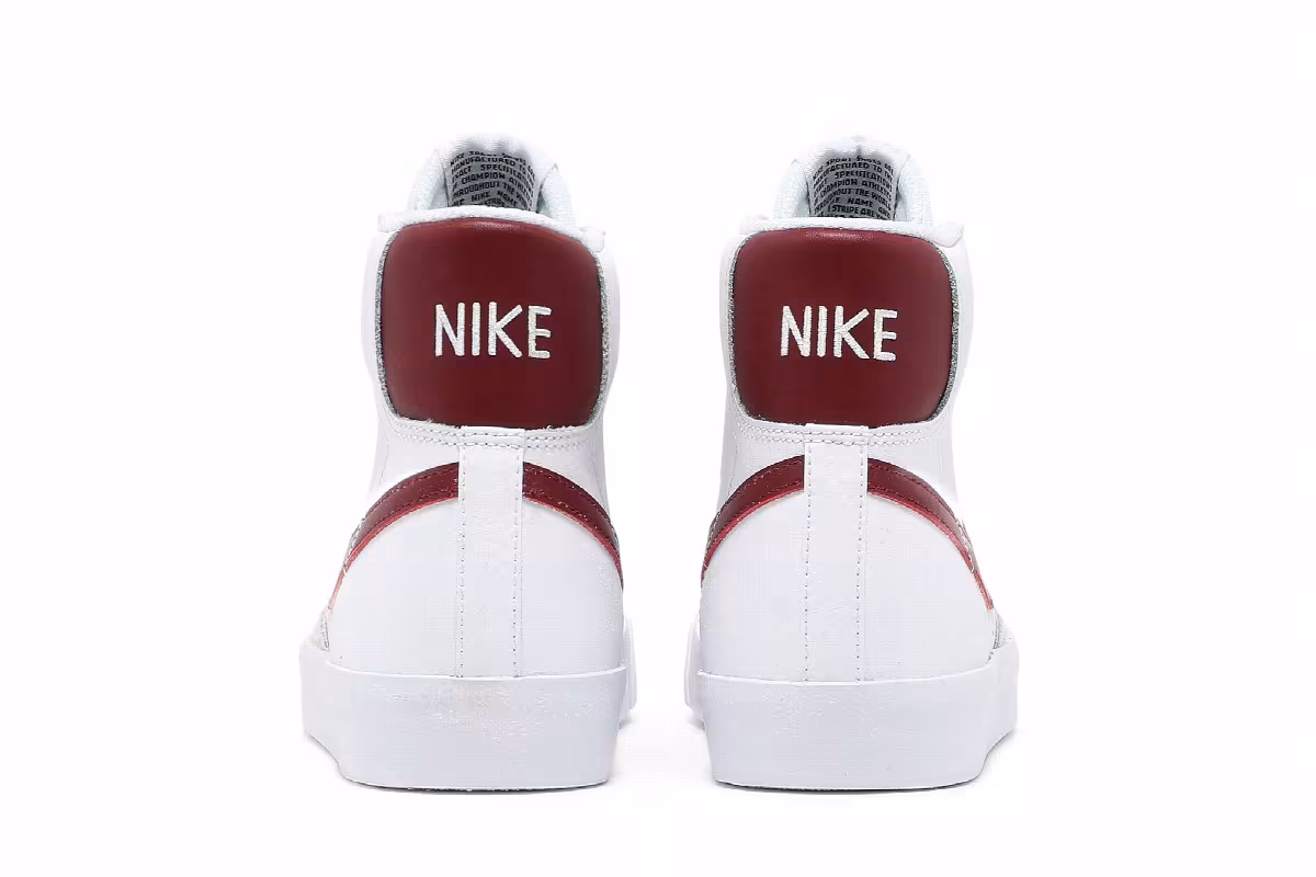 Nike Blazer Mid White Team Red, view 7