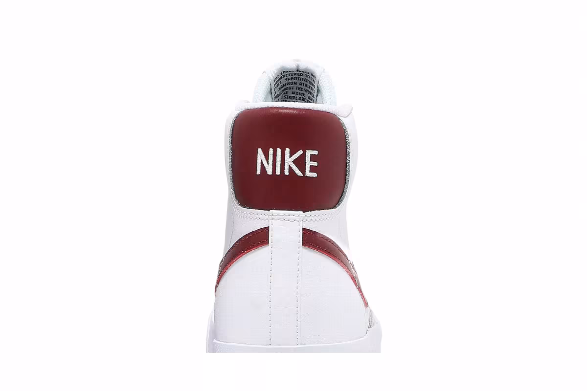 Nike Blazer Mid White Team Red, view 8