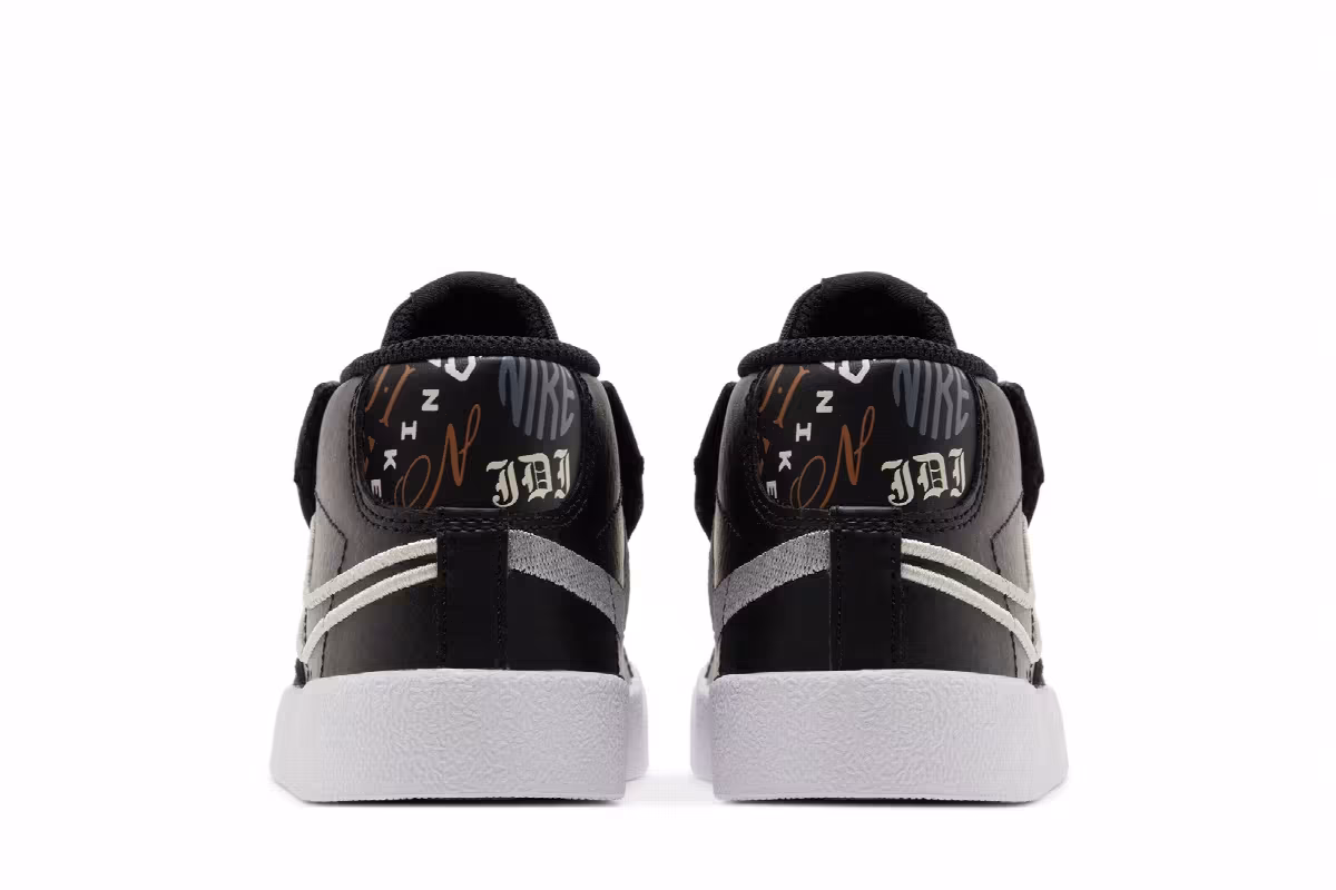 Nike Blazer Mid Black Light Smoke Grey, view 7