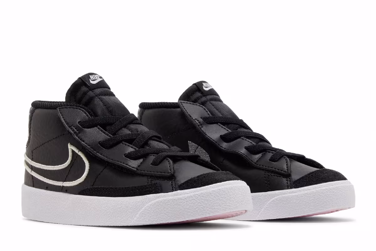 Nike Blazer Mid Black Light Smoke Grey, view 9