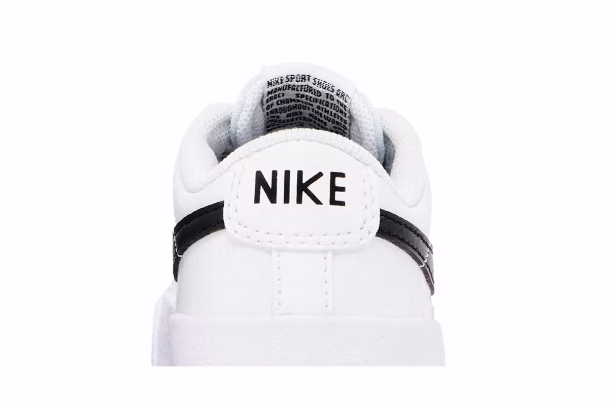 Nike Blazer Low White Black, view 8