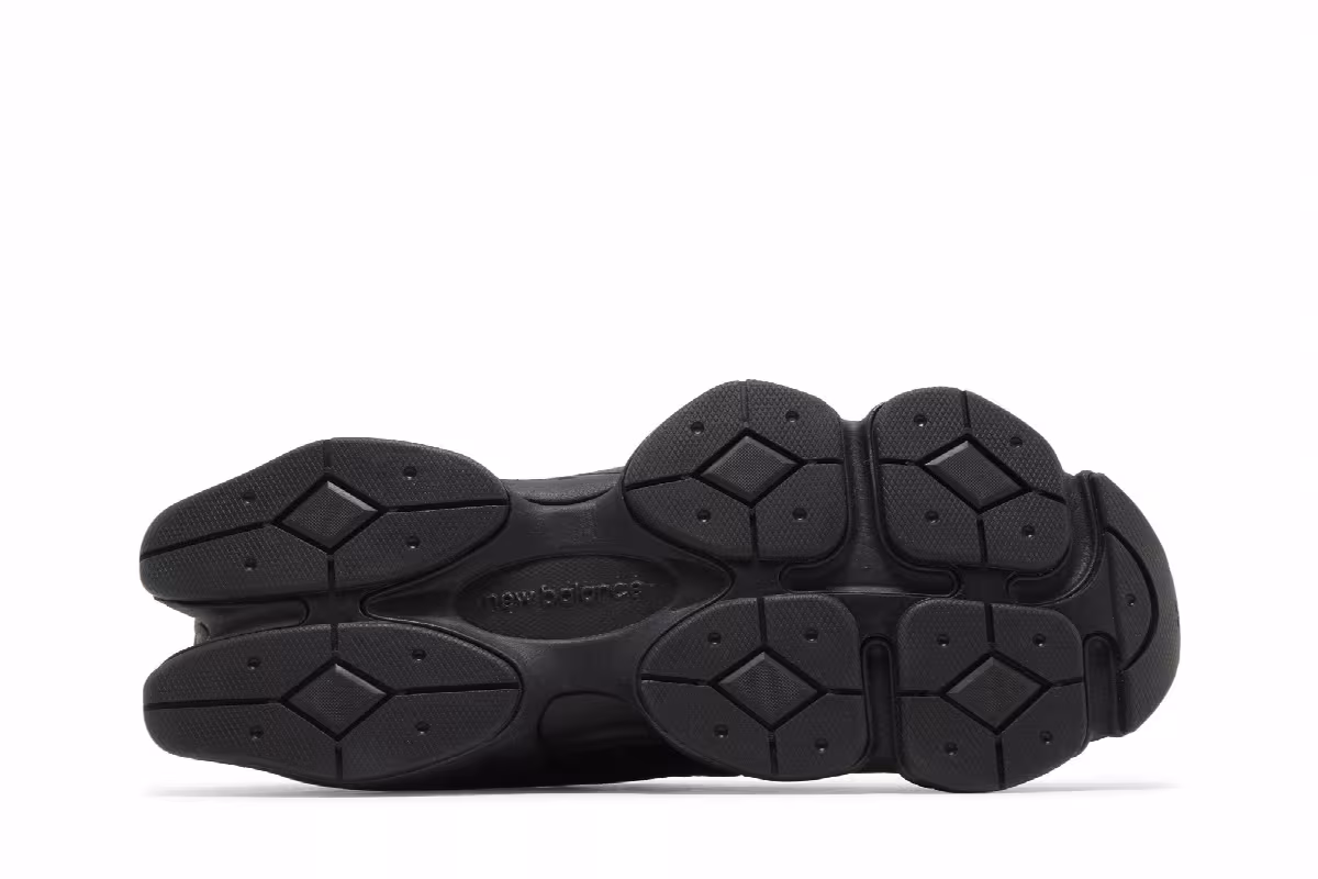 New Balance 9060 Triple Black Suede, view 5