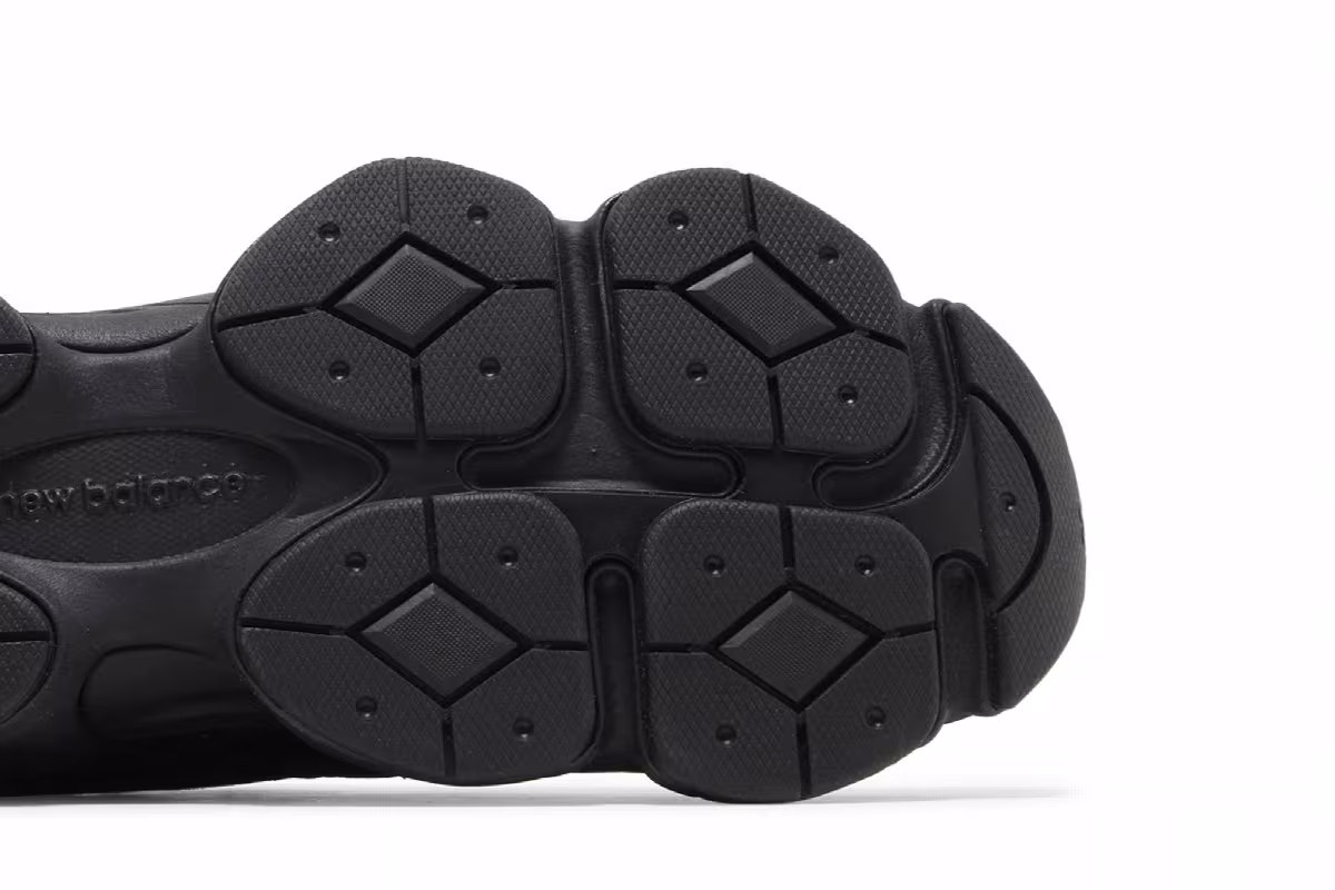New Balance 9060 Triple Black Suede, view 6