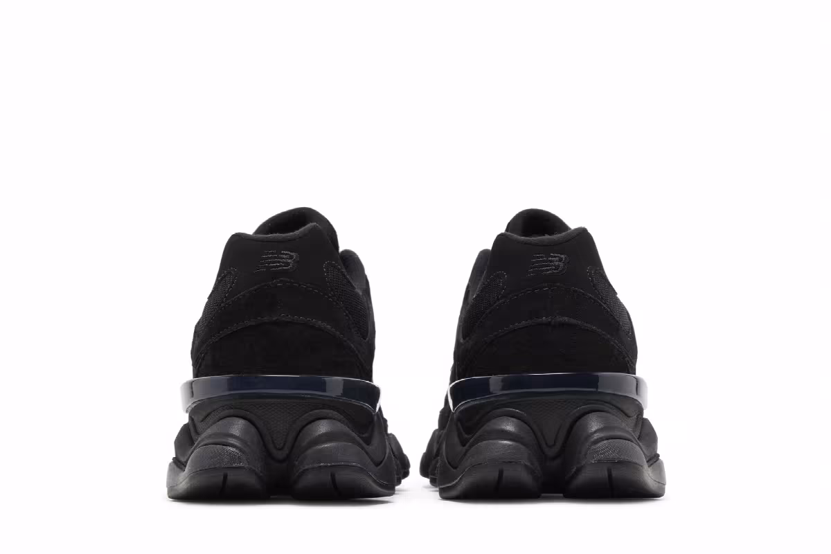 New Balance 9060 Triple Black Suede, view 7