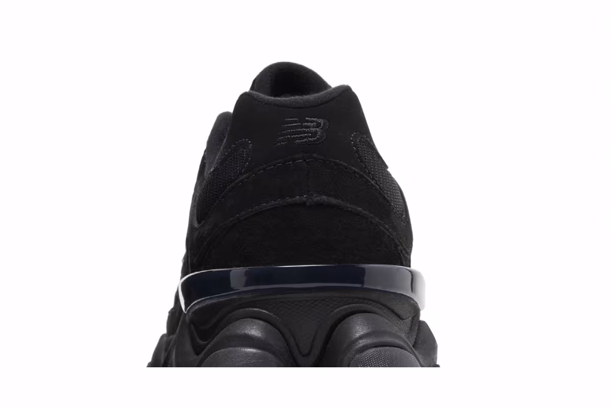 New Balance 9060 Triple Black Suede, view 8