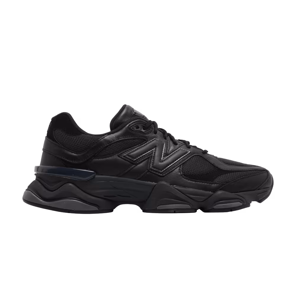 New Balance 9060 Triple Black Leather