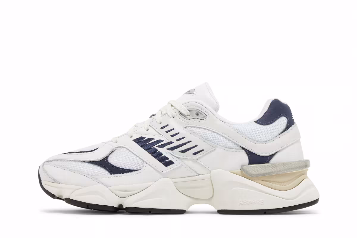 New Balance 9060 White Navy, view 4