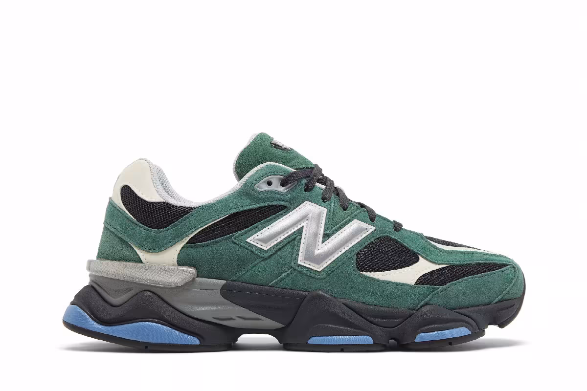 New Balance 9060 Team Forest Green, view 2