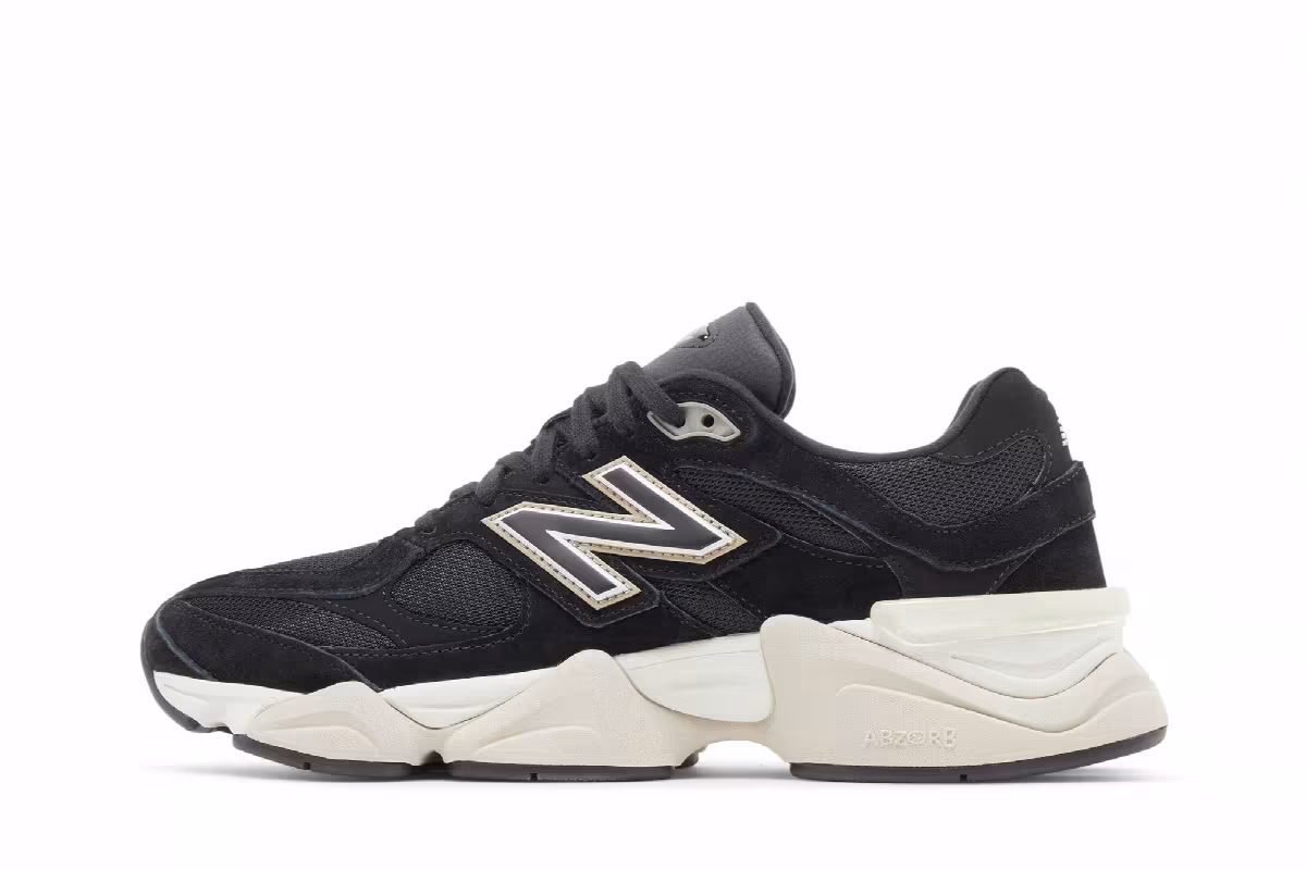 Beauty & Youth x New Balance 9060 Black White, view 4