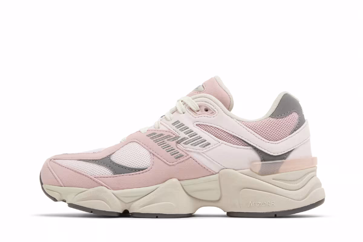 New Balance 9060 Big Kid Wide Pink Granite, view 4