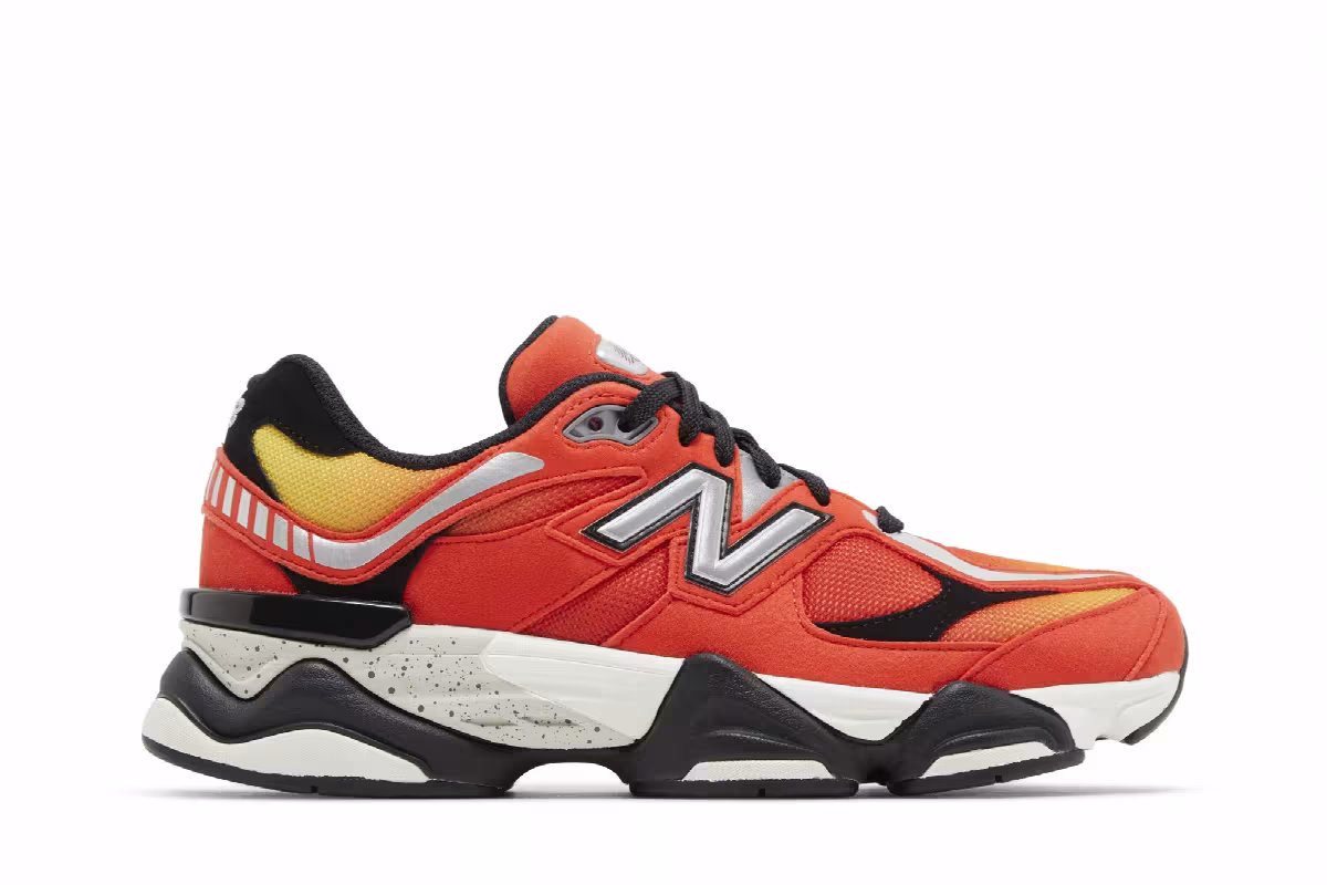 DTLR x New Balance 9060 Big Kid Fire Sign, view 2