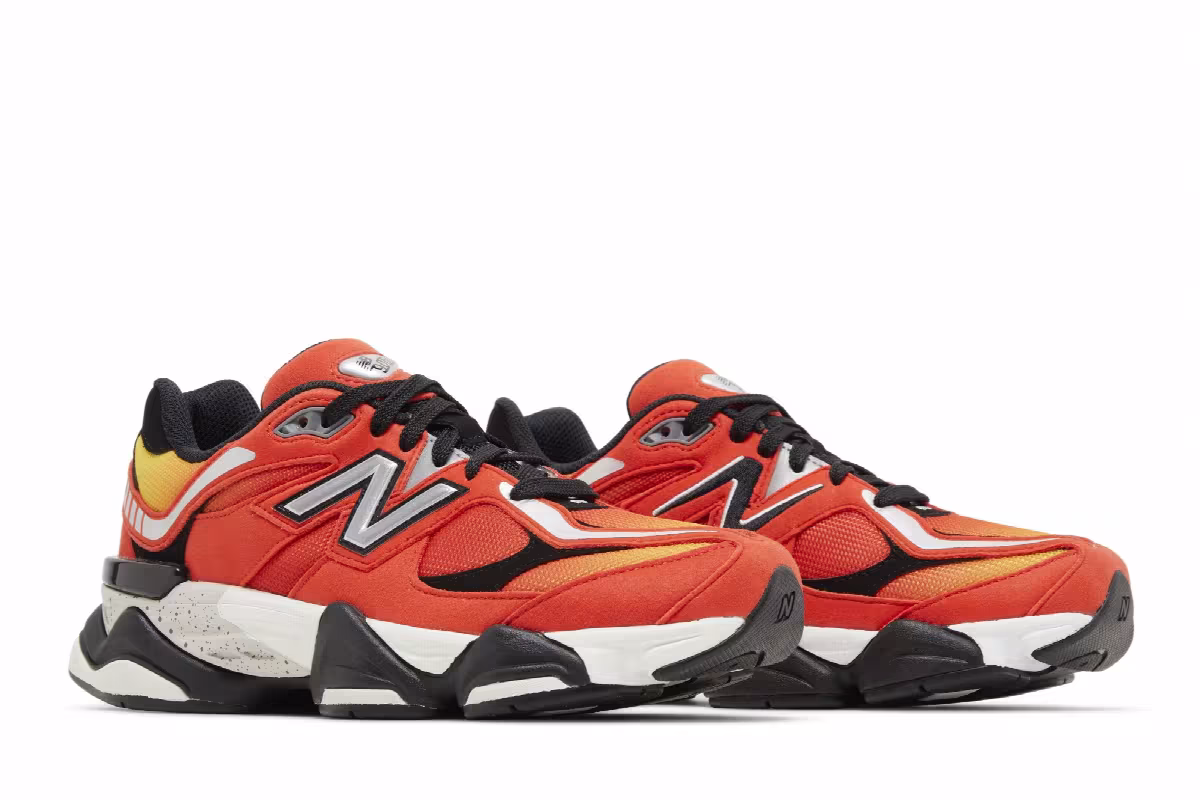 DTLR x New Balance 9060 Big Kid Fire Sign, view 9