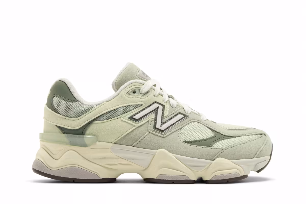 New Balance 9060 Big Kid Wide Olivine, view 2