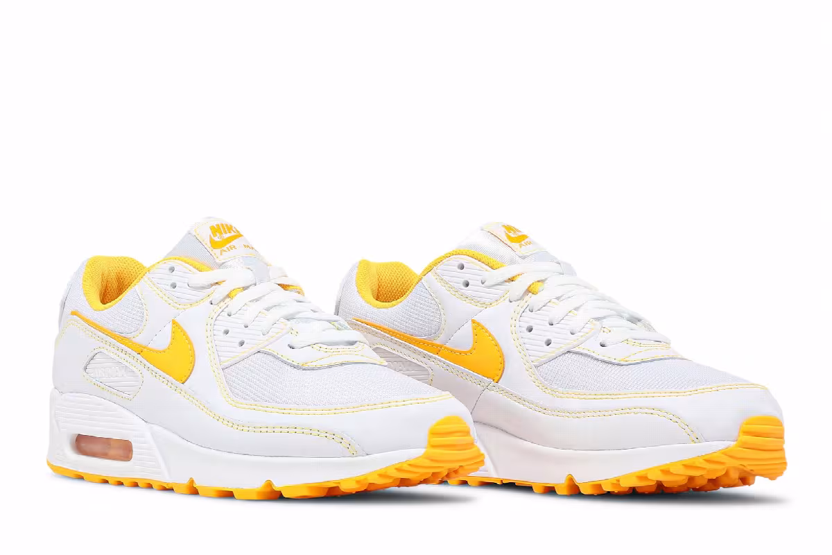 Nike Air Max 90 White Laser Orange, view 9