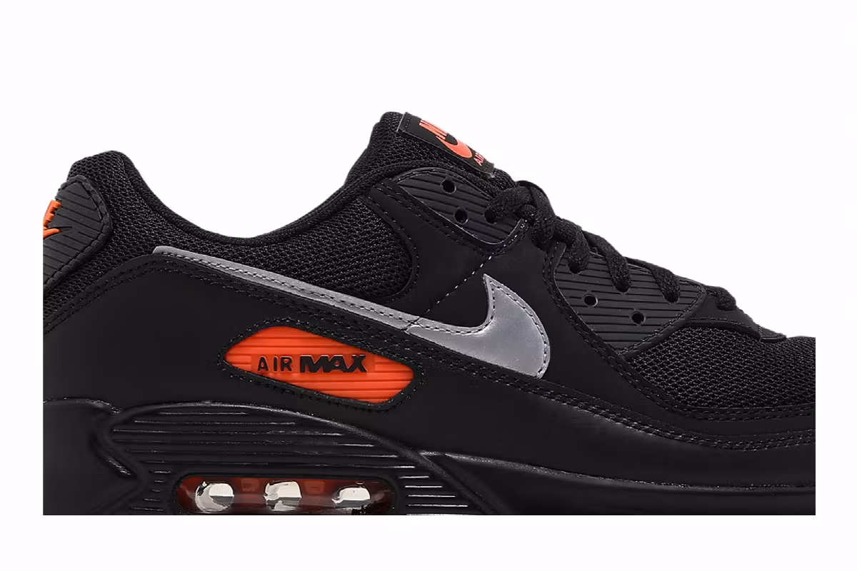 Nike Air Max 90 Black Total Orange, view 3