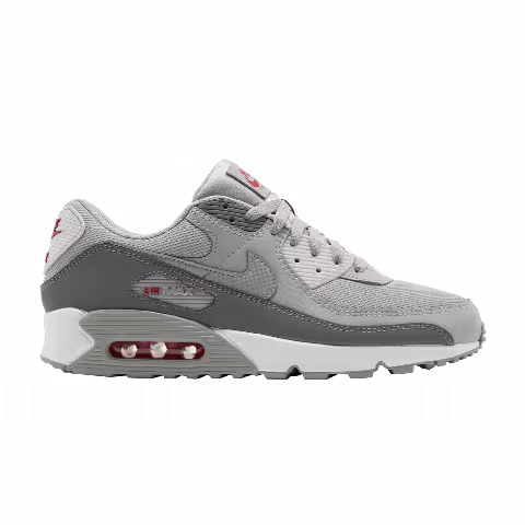Nike Air Max 90 'Light Smoke Grey Red'