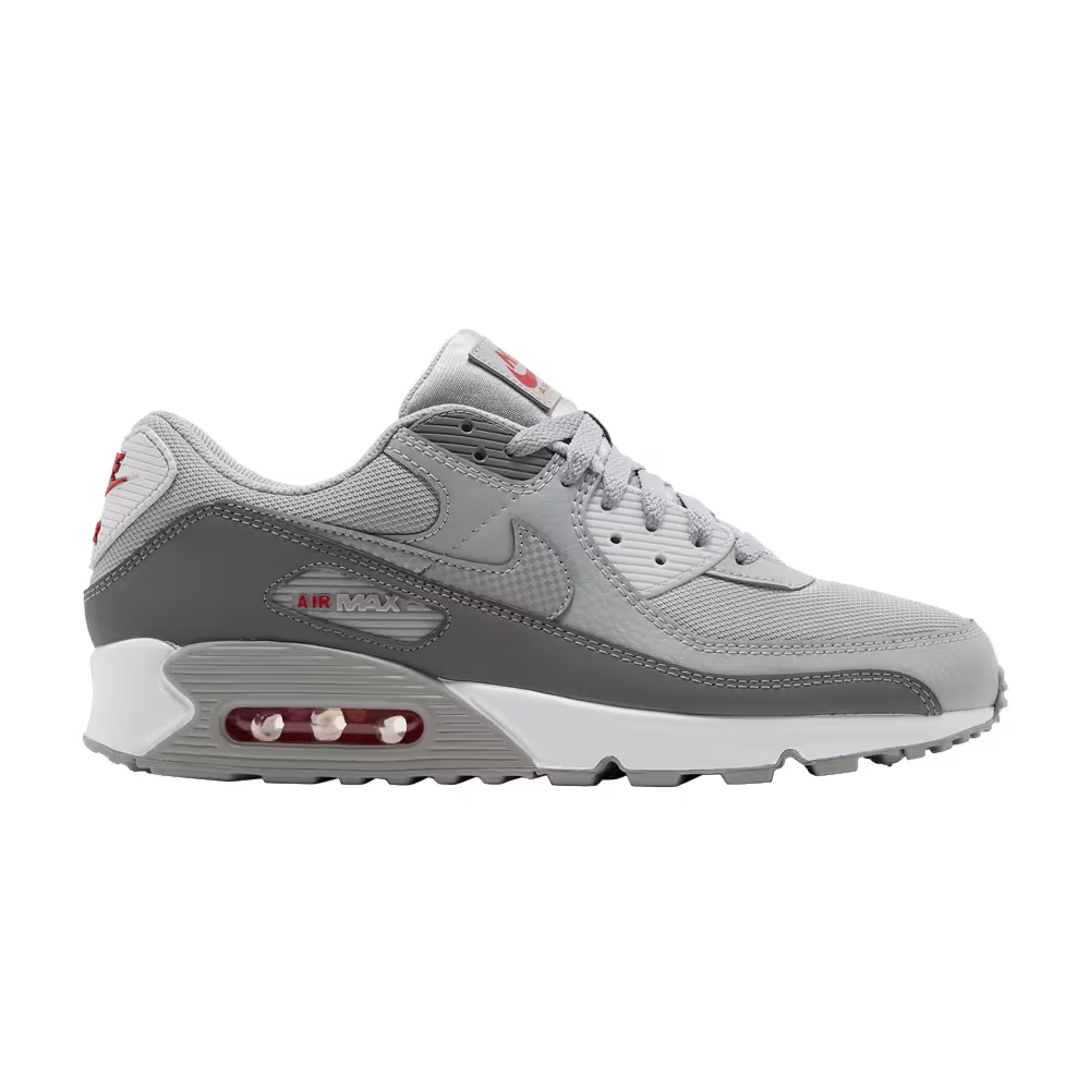 Nike Air Max 90 Light Smoke Grey Red
