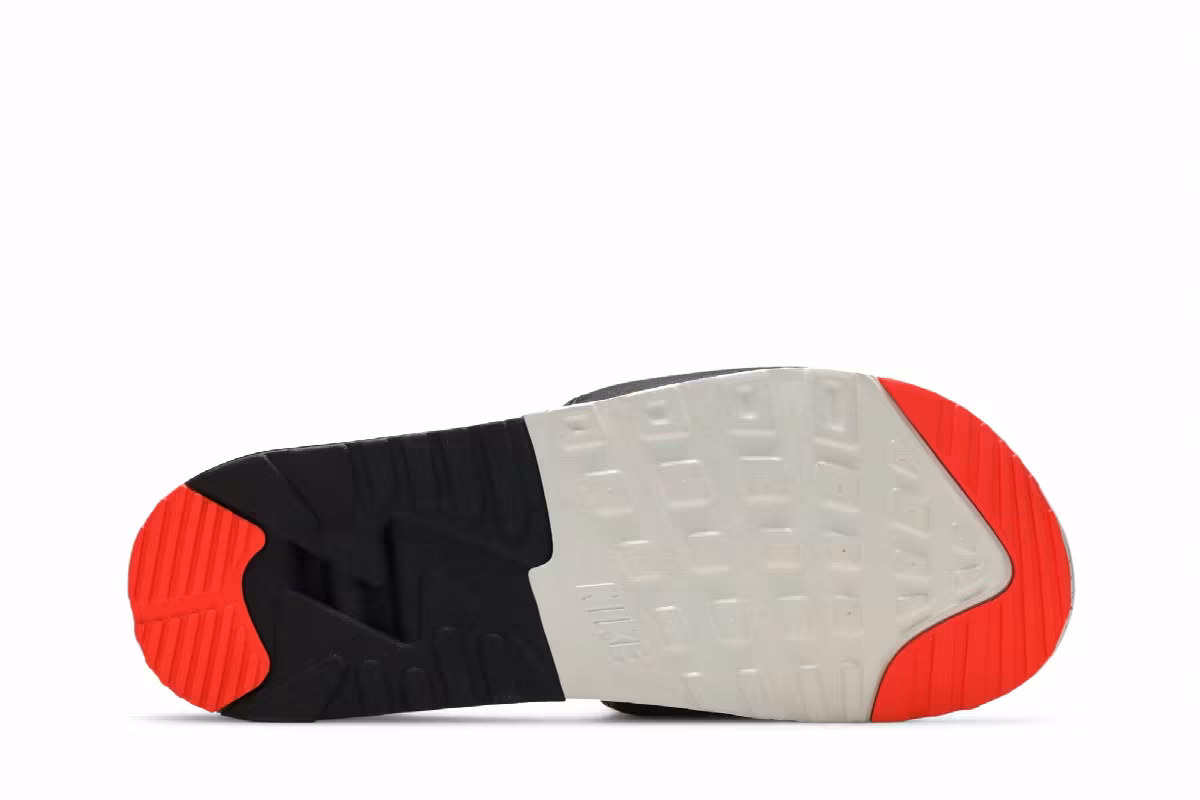 Nike Air Max 90 Slide White Turf Orange Speckled, view 5