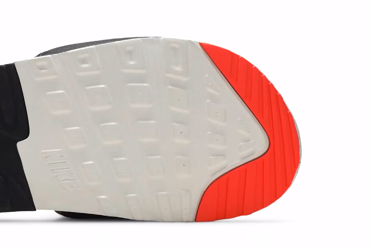 Nike Air Max 90 Slide White Turf Orange Speckled, view 6