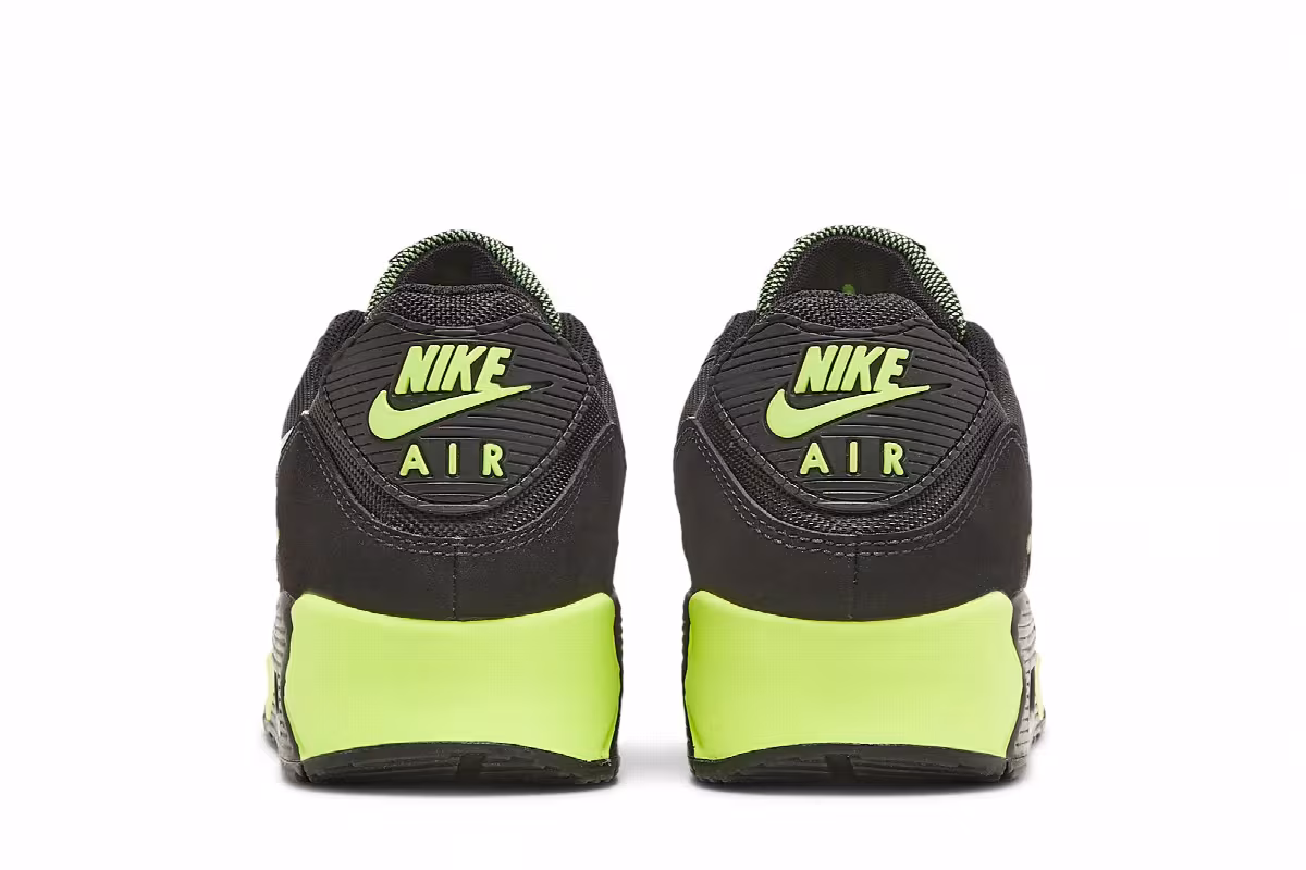 Nike Air Max 90 Black Hot Lime, view 7