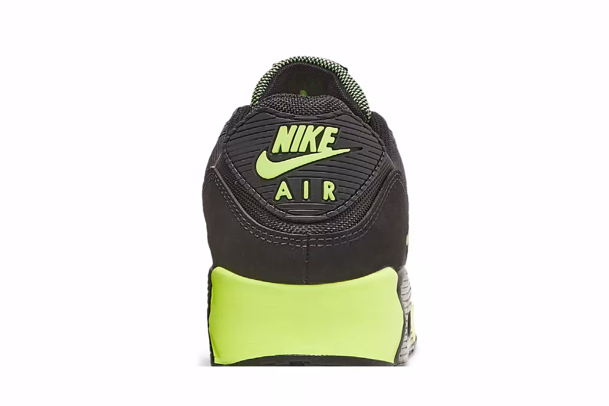 Nike Air Max 90 Black Hot Lime, view 8