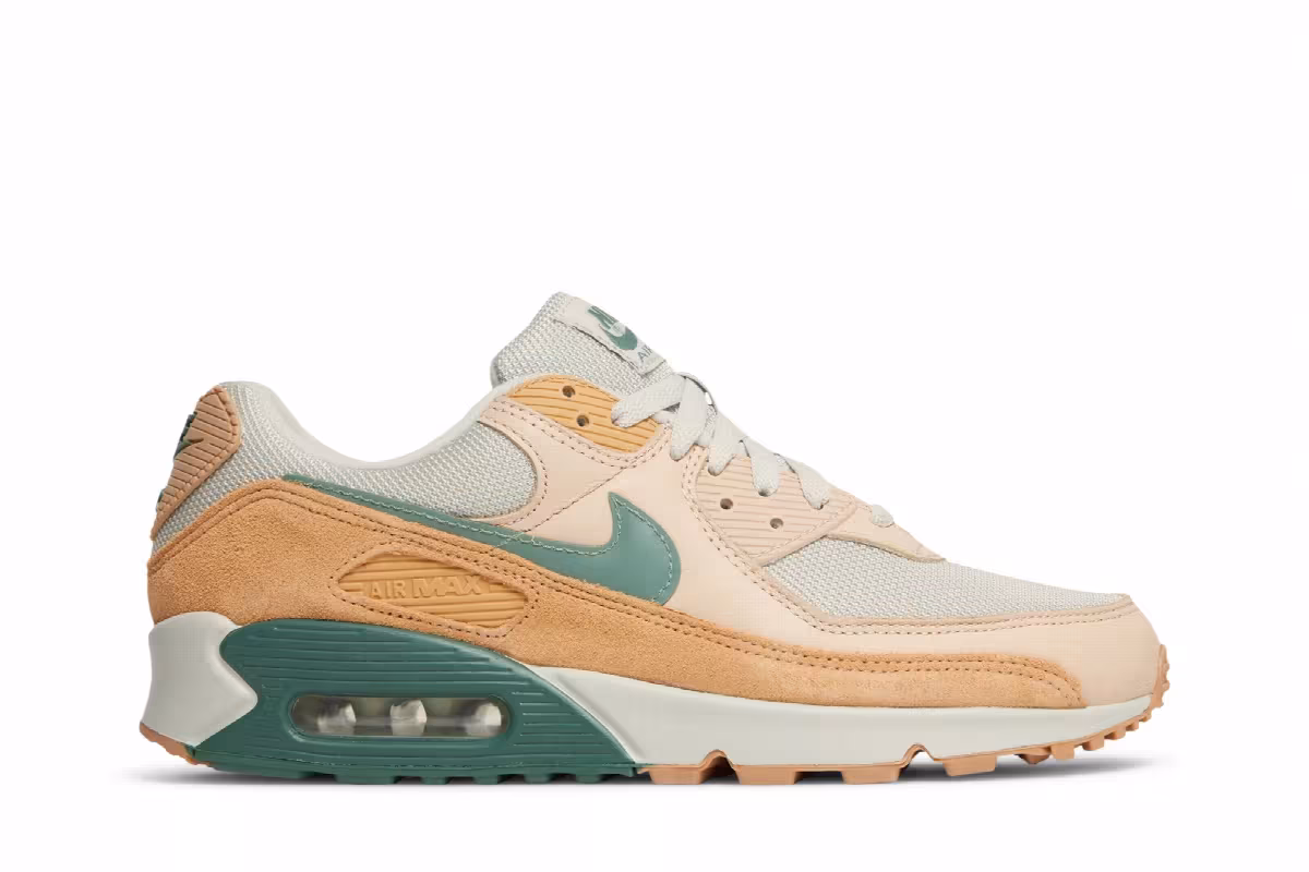 Nike Air Max 90 Premium Light Bone Dutch Green, view 2