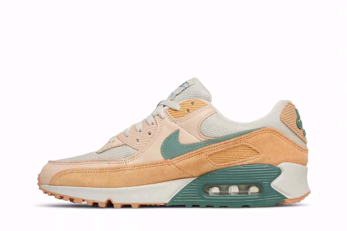 Nike Air Max 90 Premium Light Bone Dutch Green, view 4