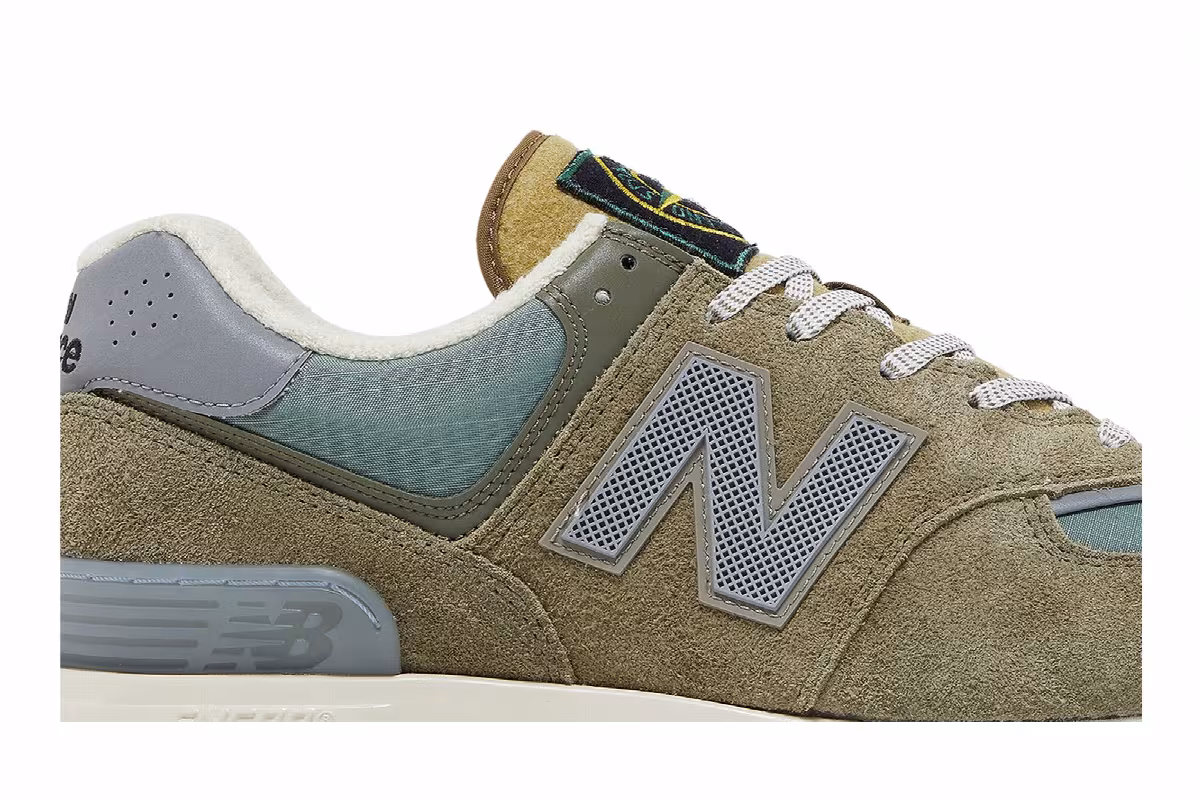 Stone Island x New Balance 574 Legacy Steel Blue, view 3