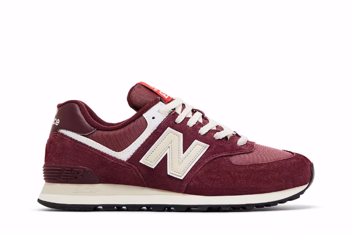 New Balance 574 Maroon Grey, view 2