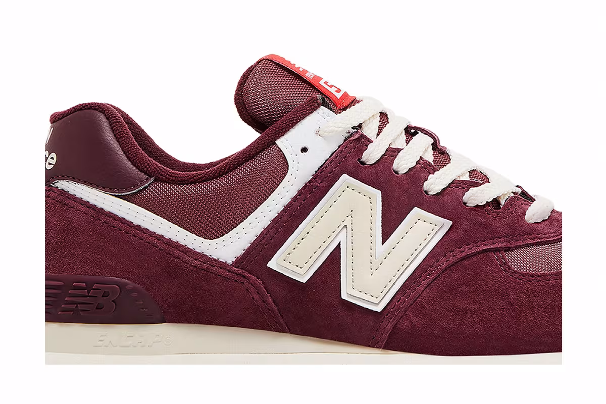 New Balance 574 Maroon Grey, view 3