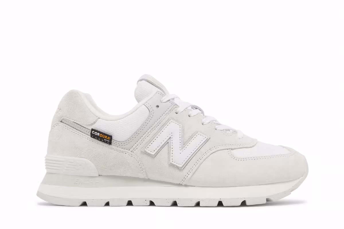 New Balance 574 Rugged Light Grey White, view 2