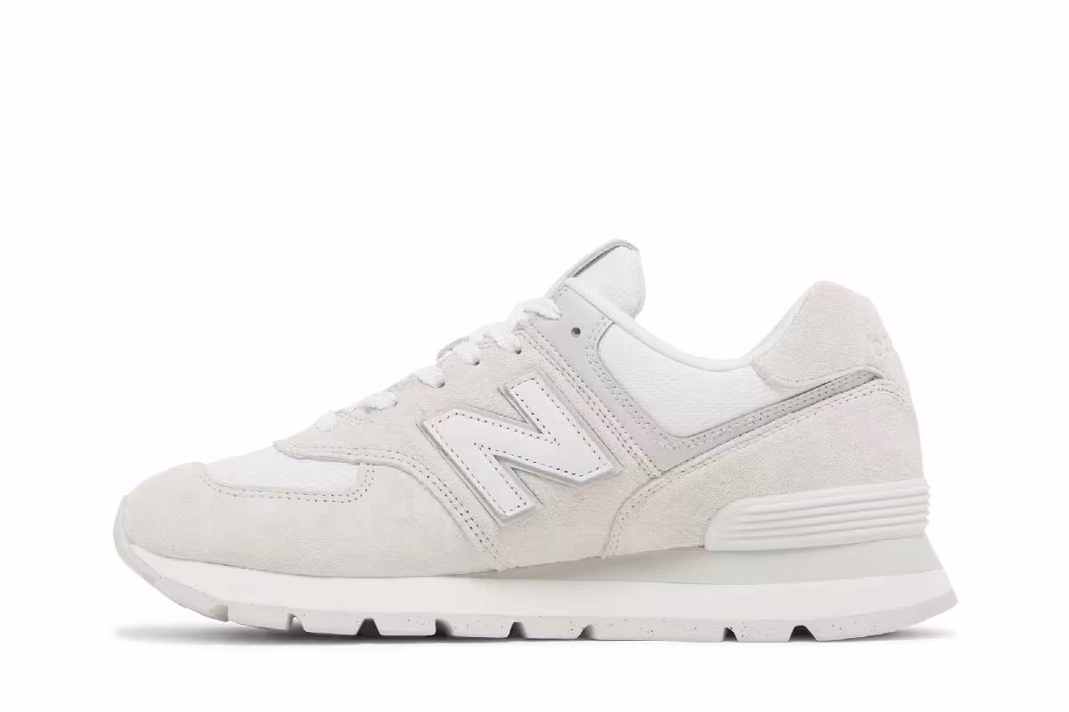 New Balance 574 Rugged Light Grey White, view 4