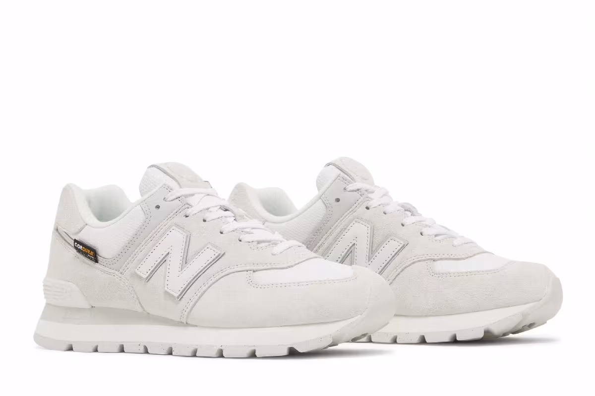 New Balance 574 Rugged Light Grey White, view 9
