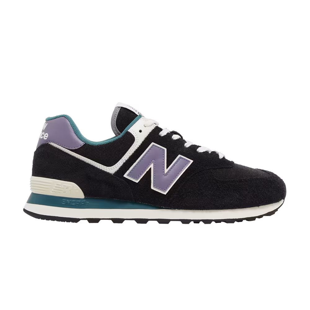 New Balance 574 Black Purple Teal