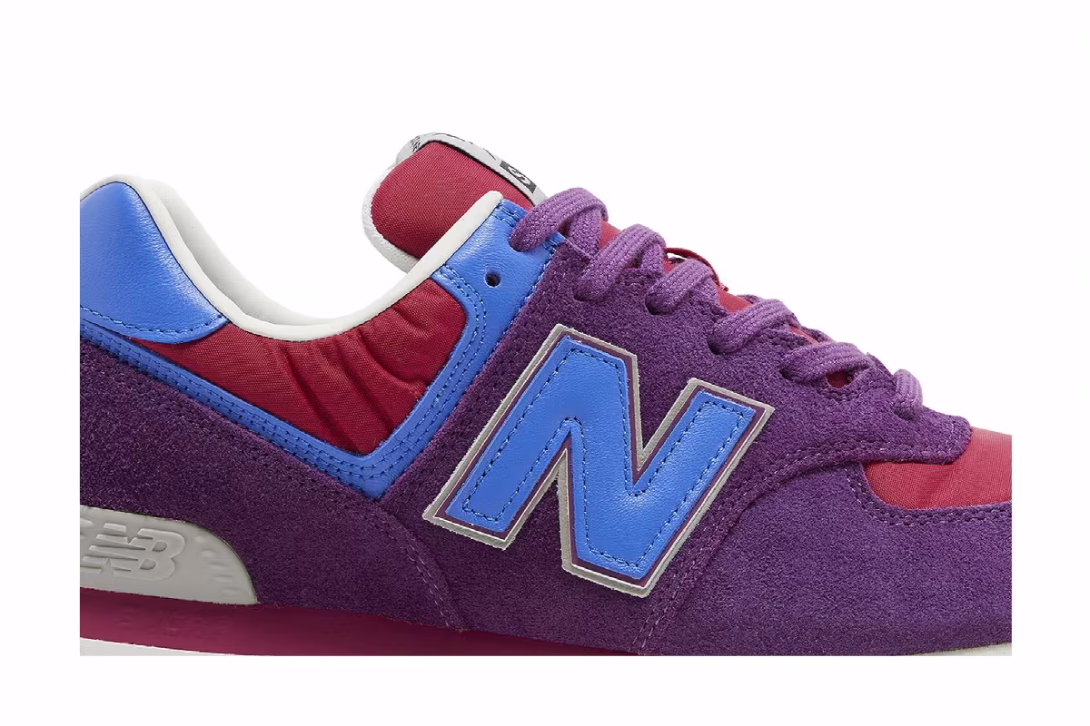 Stray Rats x New Balance 574 Purple Blue, view 3