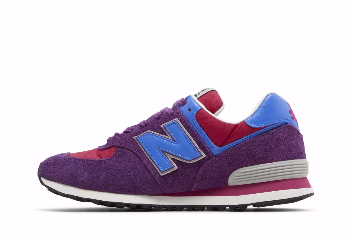 Stray Rats x New Balance 574 Purple Blue, view 4
