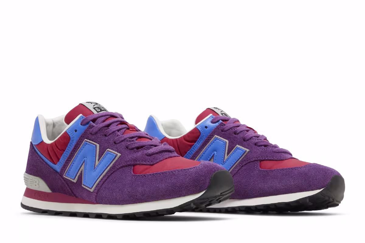 Stray Rats x New Balance 574 Purple Blue, view 9