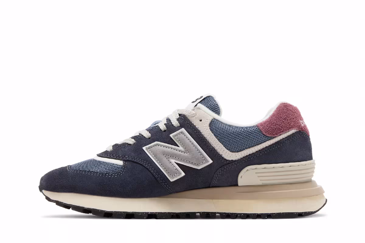 New Balance 574 Legacy Navy Grey Pink, view 4
