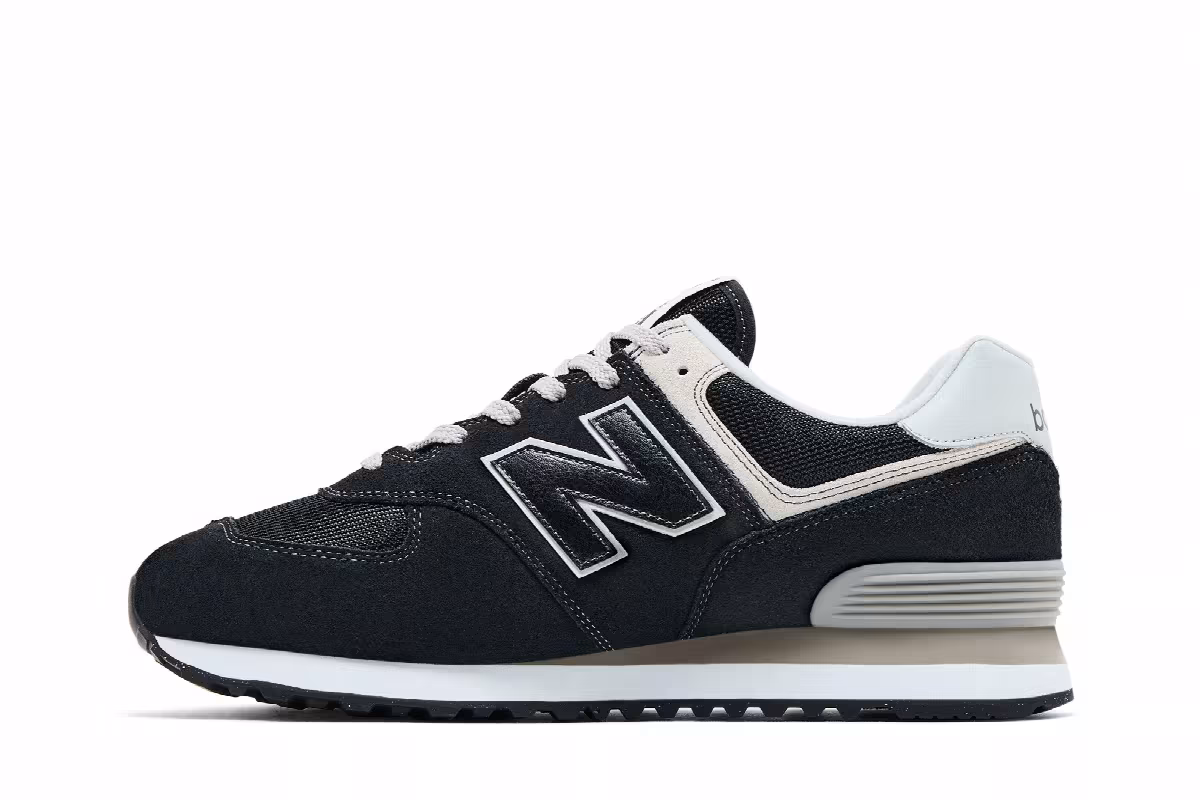 New Balance 574 4E Wide Core Pack - Black Grey, view 4