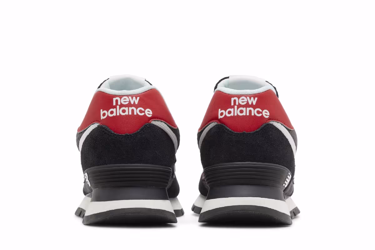 New Balance 574 Rugged Black Red, view 7