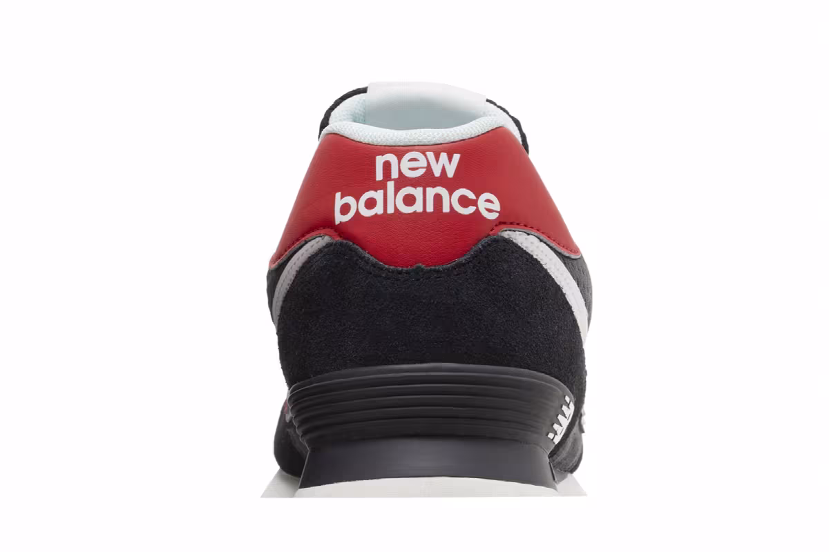 New Balance 574 Rugged Black Red, view 8
